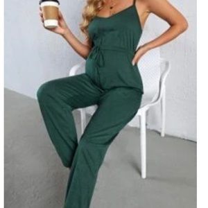 Maternity cotton jumpsuit